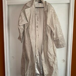 Naked Wardrobe Black and Cream Snake Print Jacket